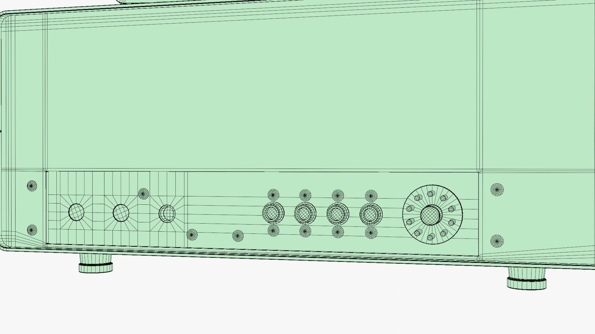 VIntage Heathkit HR-1680 Ham Radio receiver 3D model_18