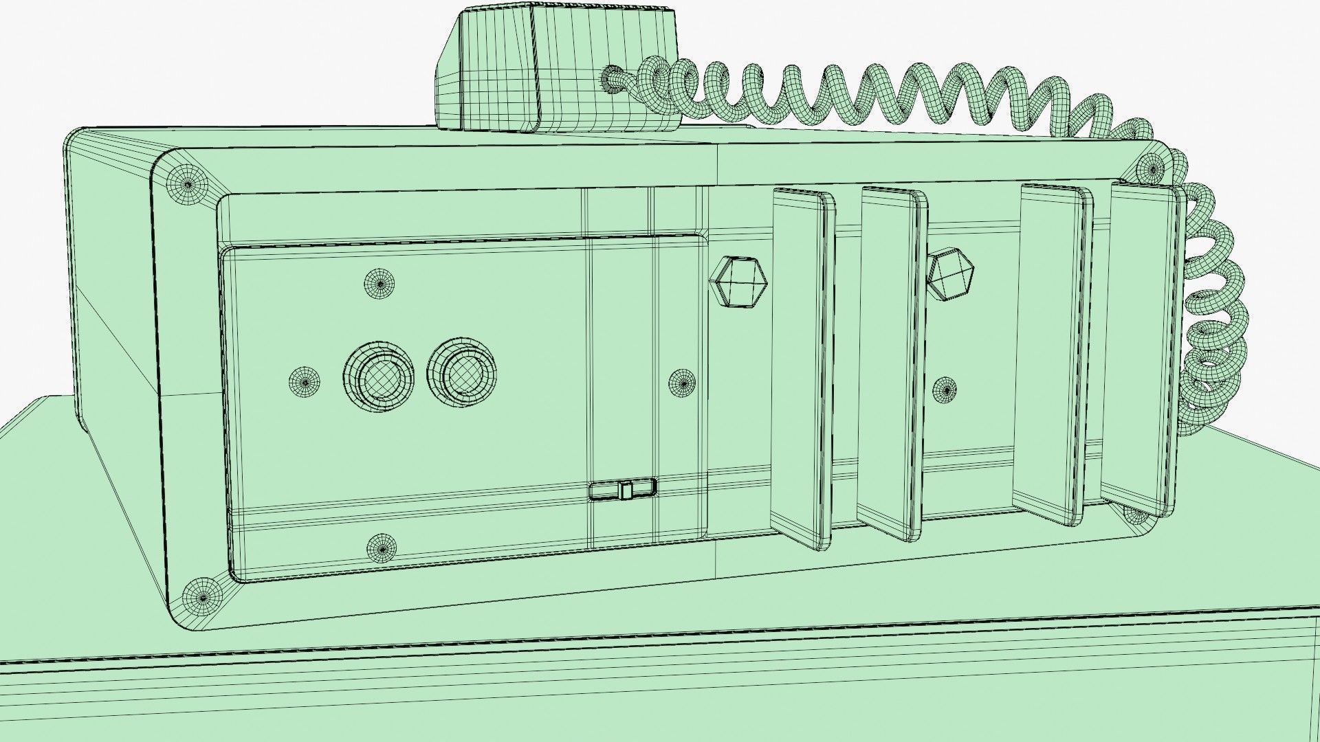 VIntage Heathkit HR-1680 Ham Radio receiver 3D model_19