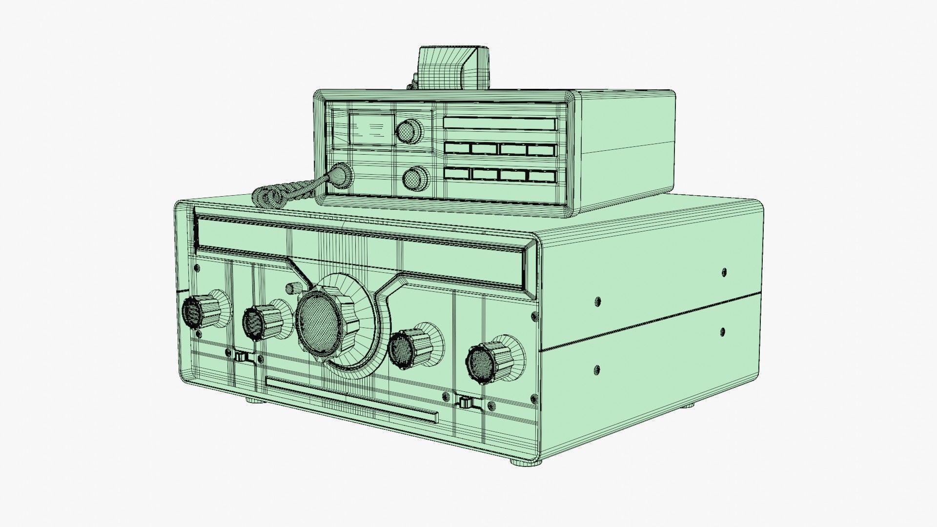 VIntage Heathkit HR-1680 Ham Radio receiver 3D model_21