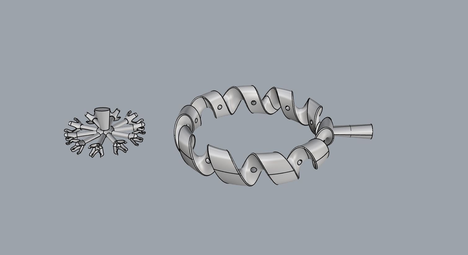 engagement ring spiral with diamonds sz17mm 3D print model_18