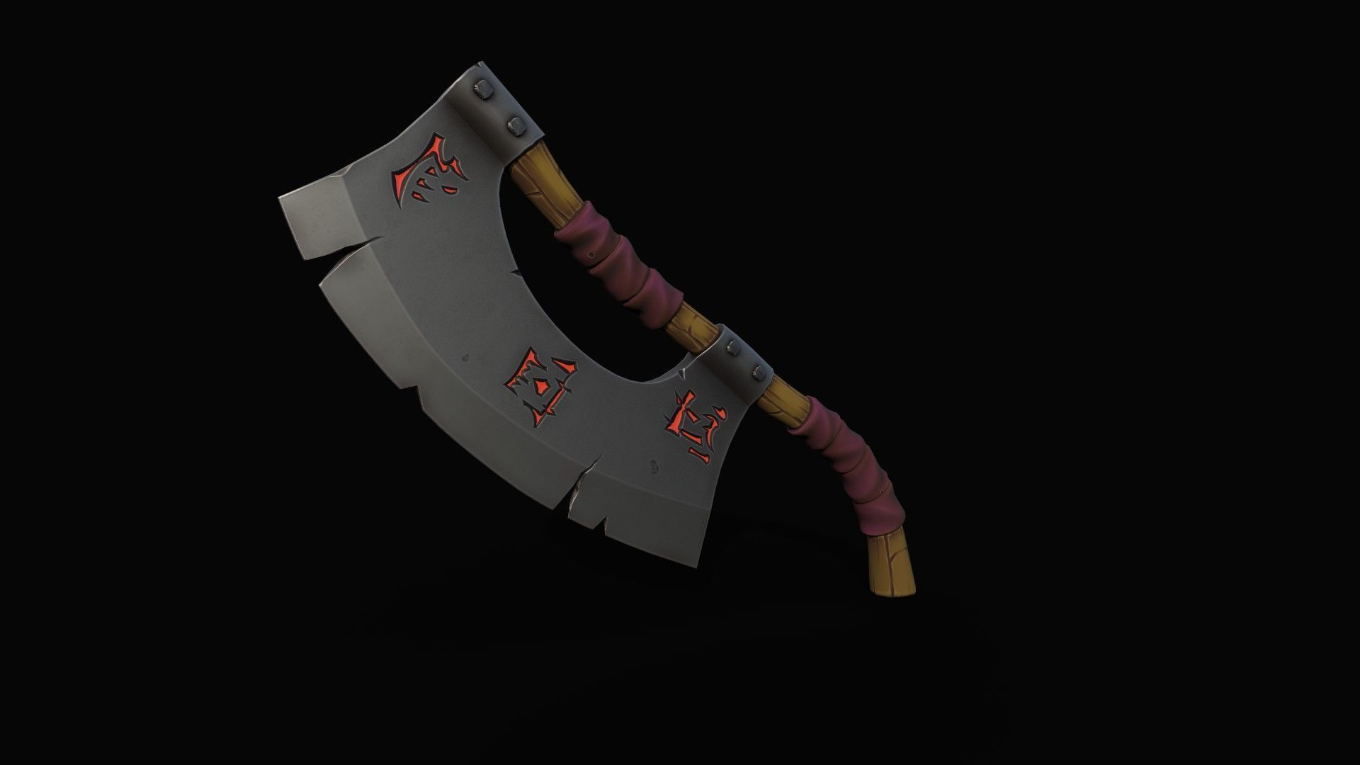 Cleaver-Knifes Low-poly 3D model_7