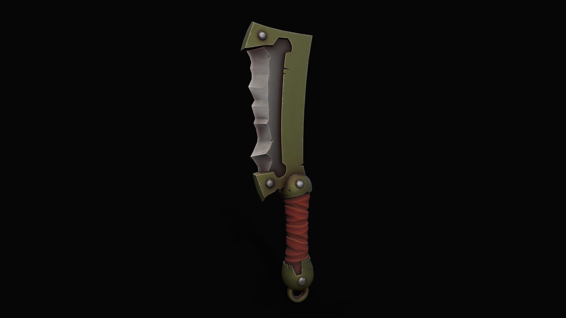 Cleaver-Knifes Low-poly 3D model_2