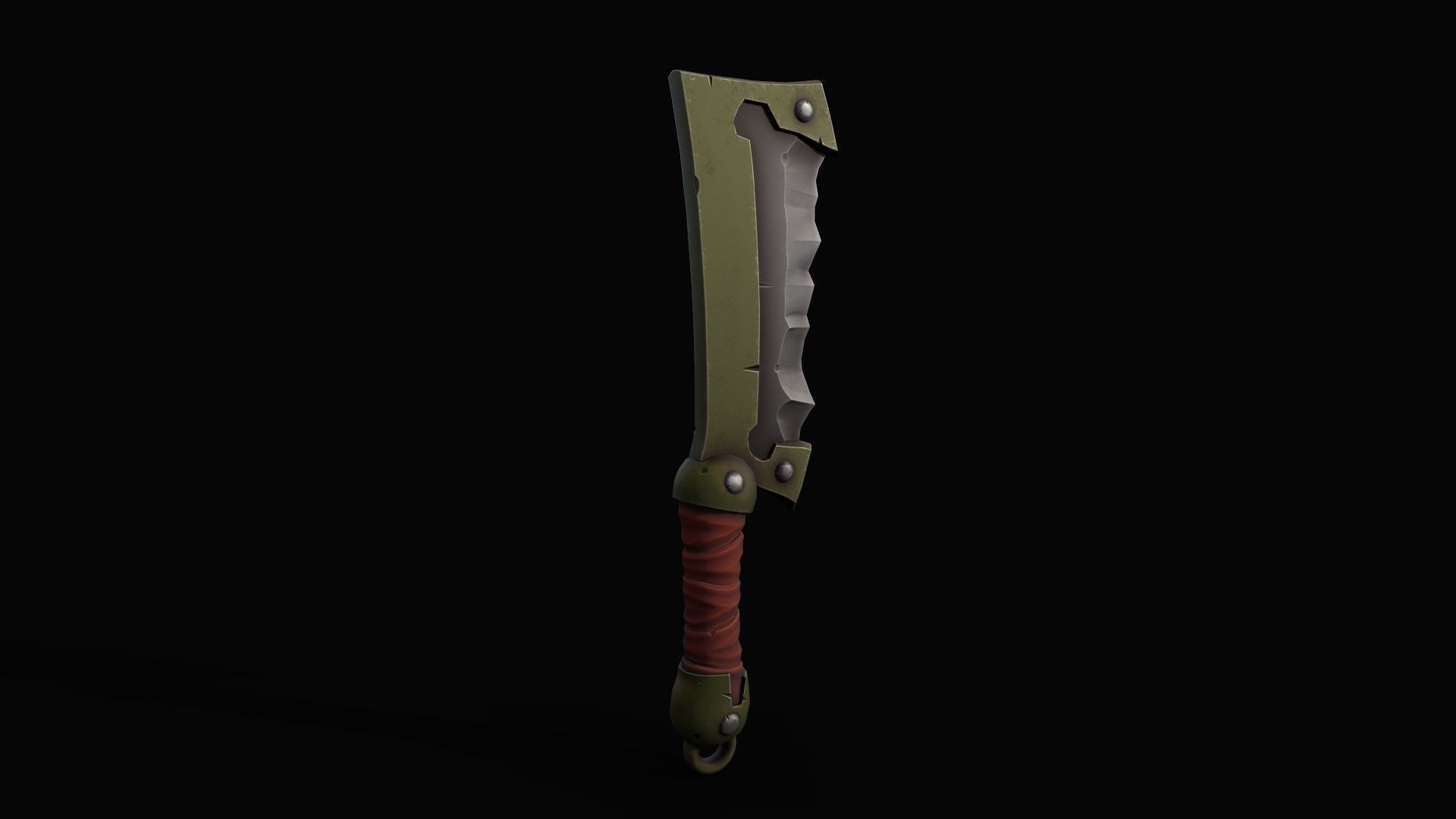 Cleaver-Knifes Low-poly 3D model_3