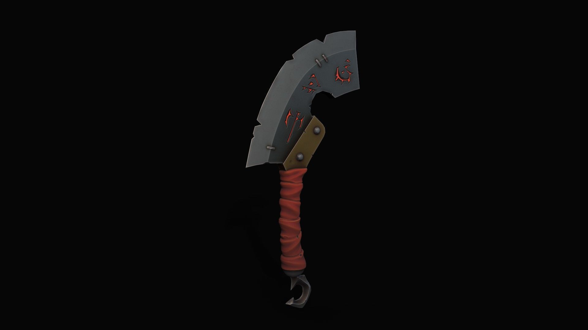 Cleaver-Knifes Low-poly 3D model_5