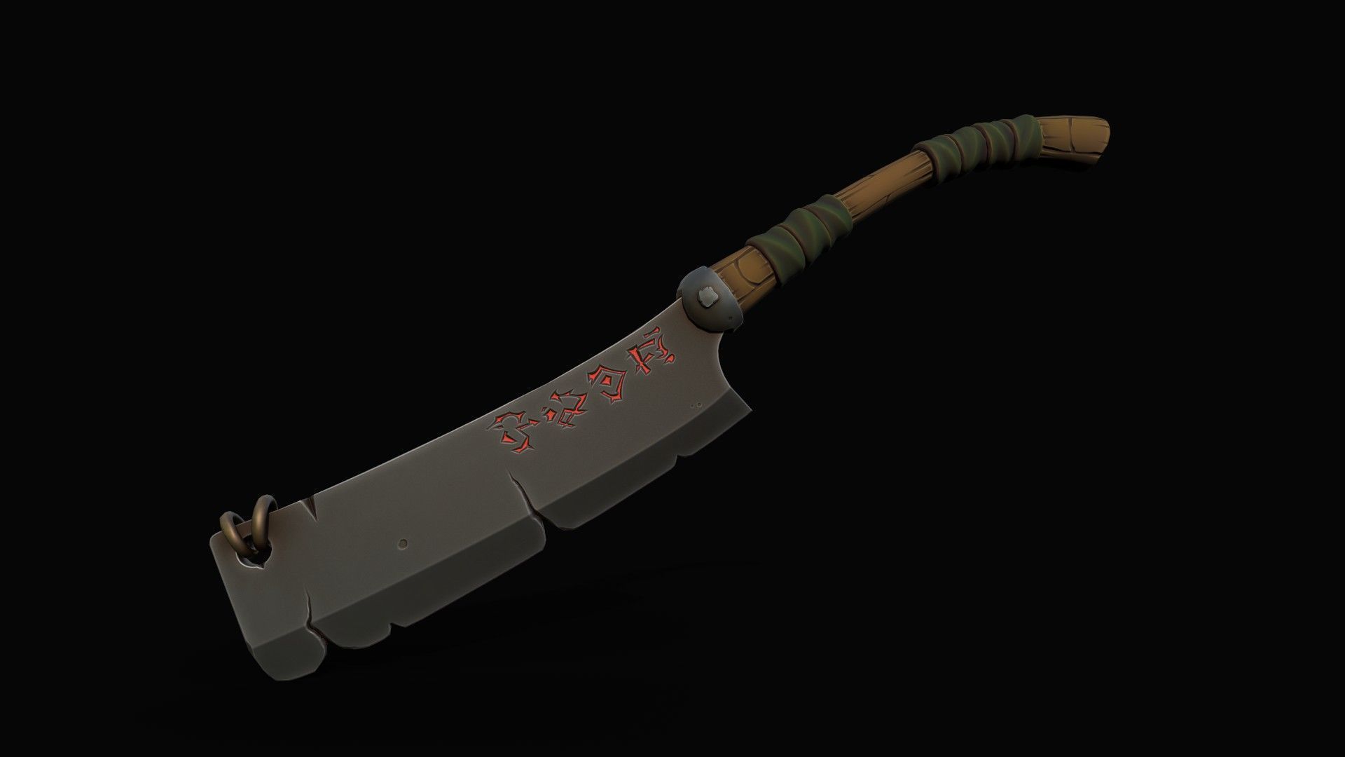 Cleaver-Knifes Low-poly 3D model_10