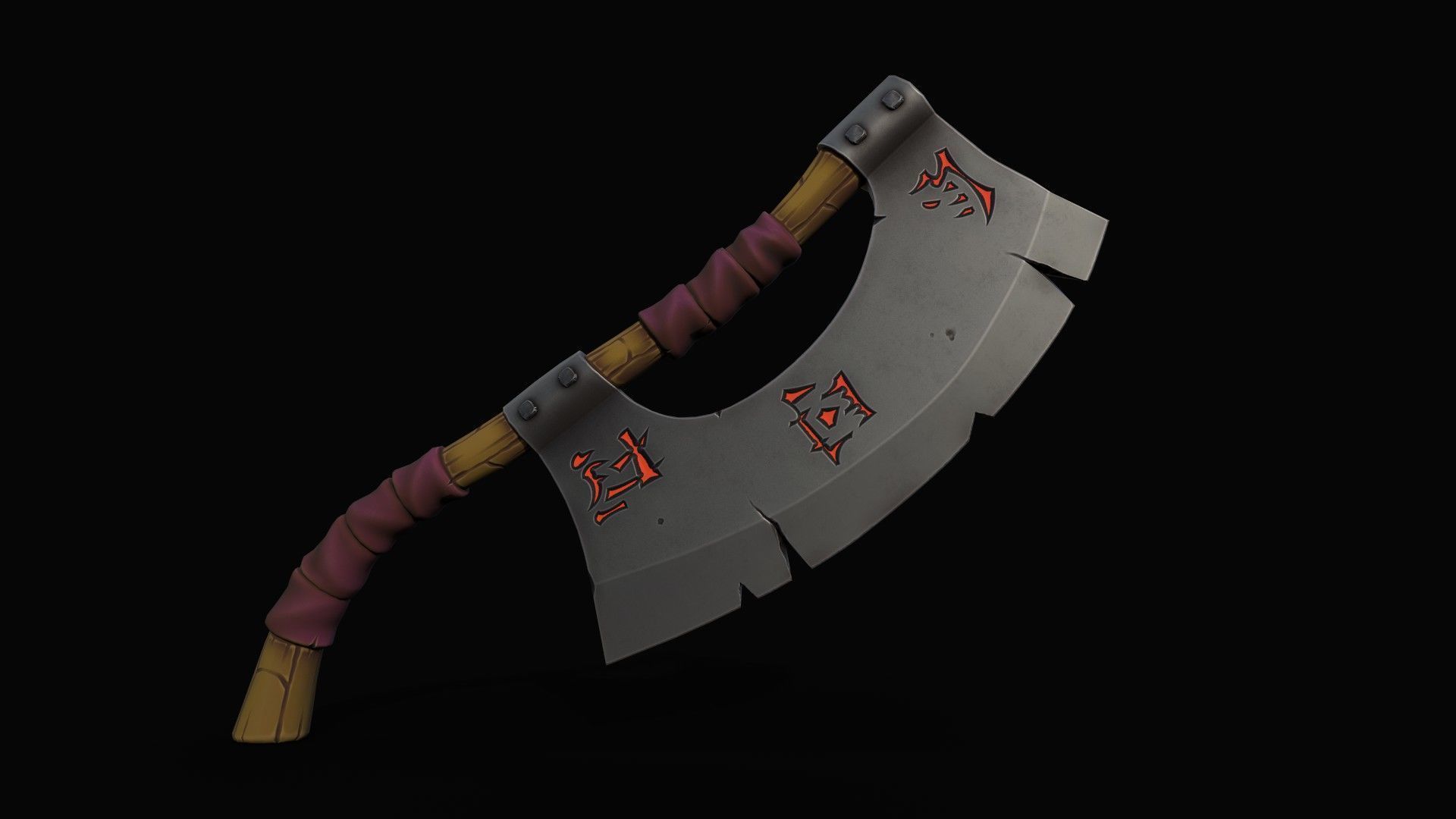 Cleaver-Knifes Low-poly 3D model_9