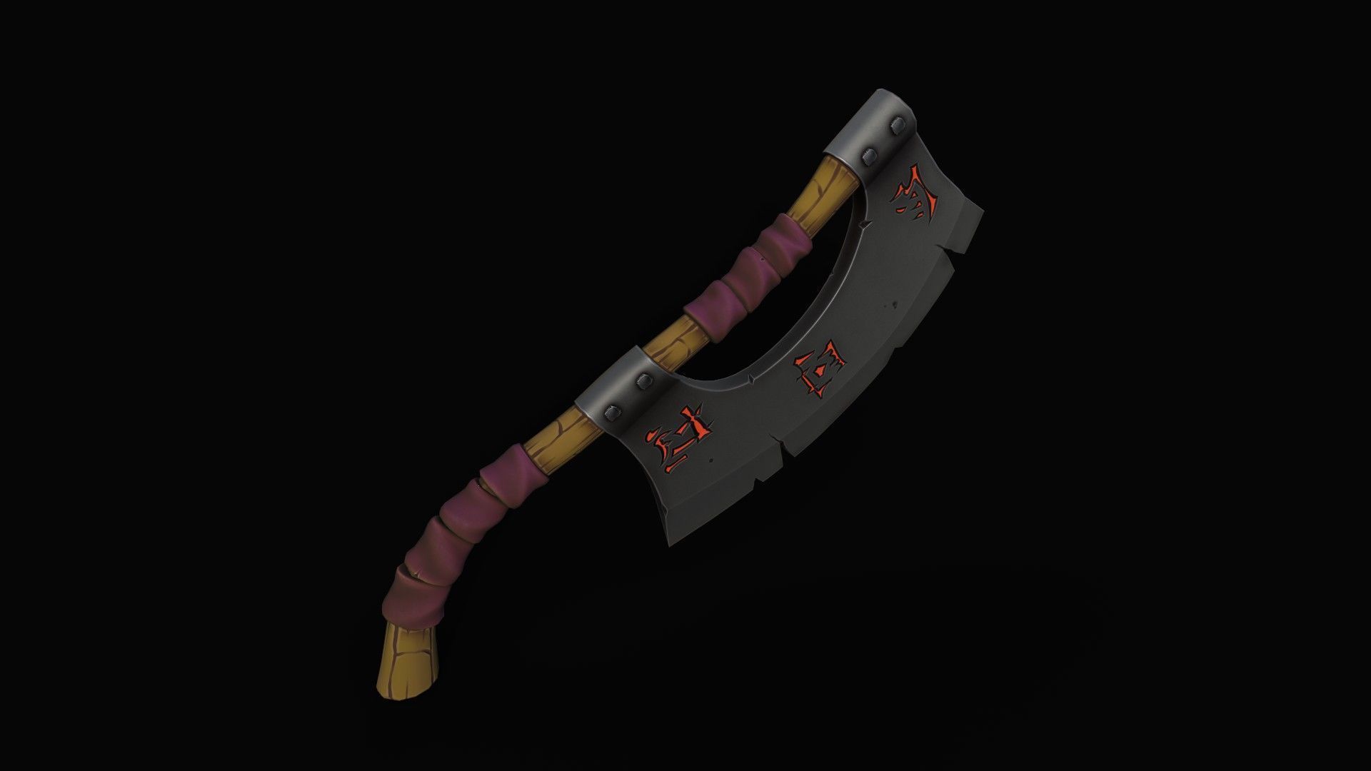 Cleaver-Knifes Low-poly 3D model_8