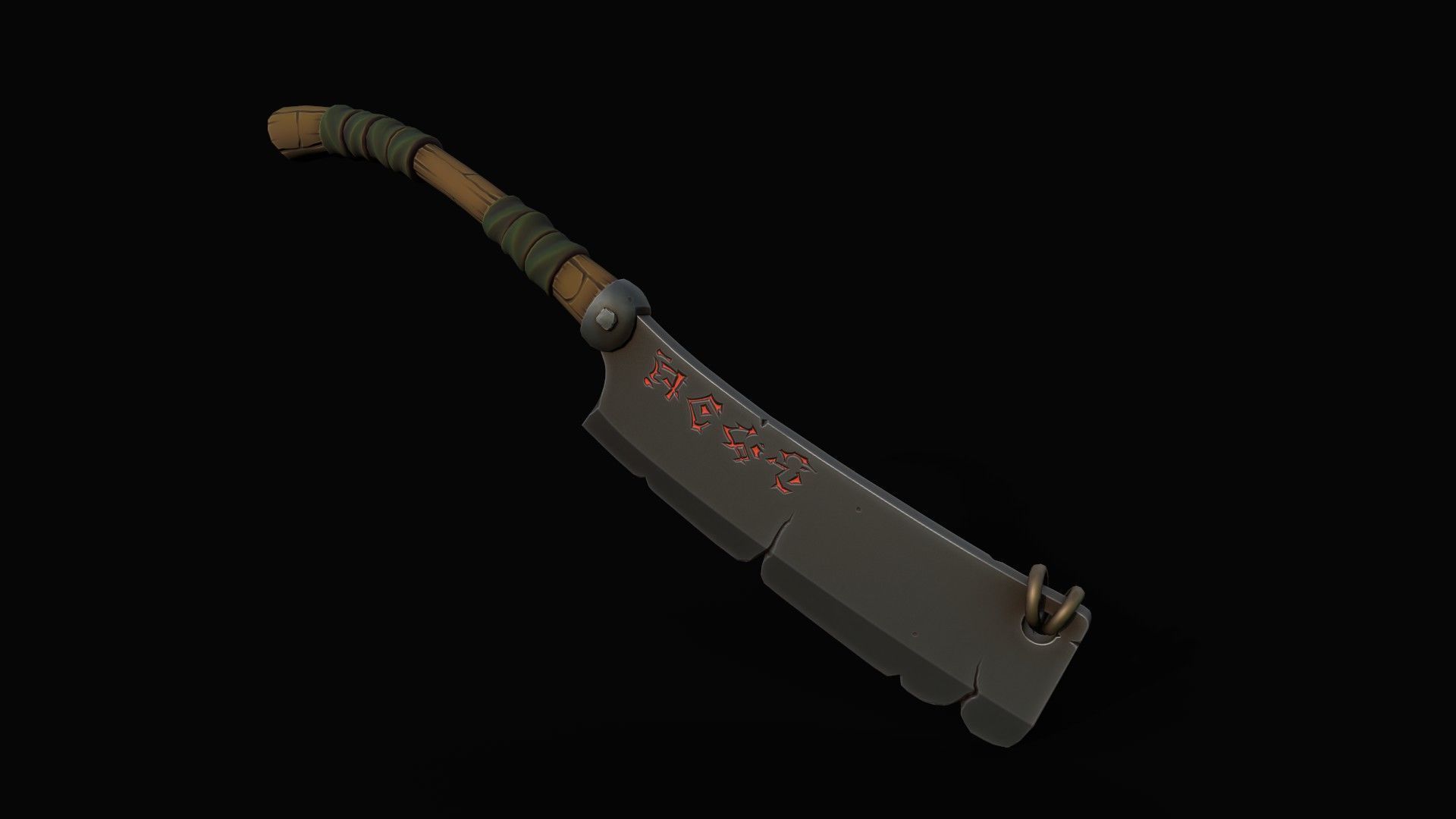 Cleaver-Knifes Low-poly 3D model_11