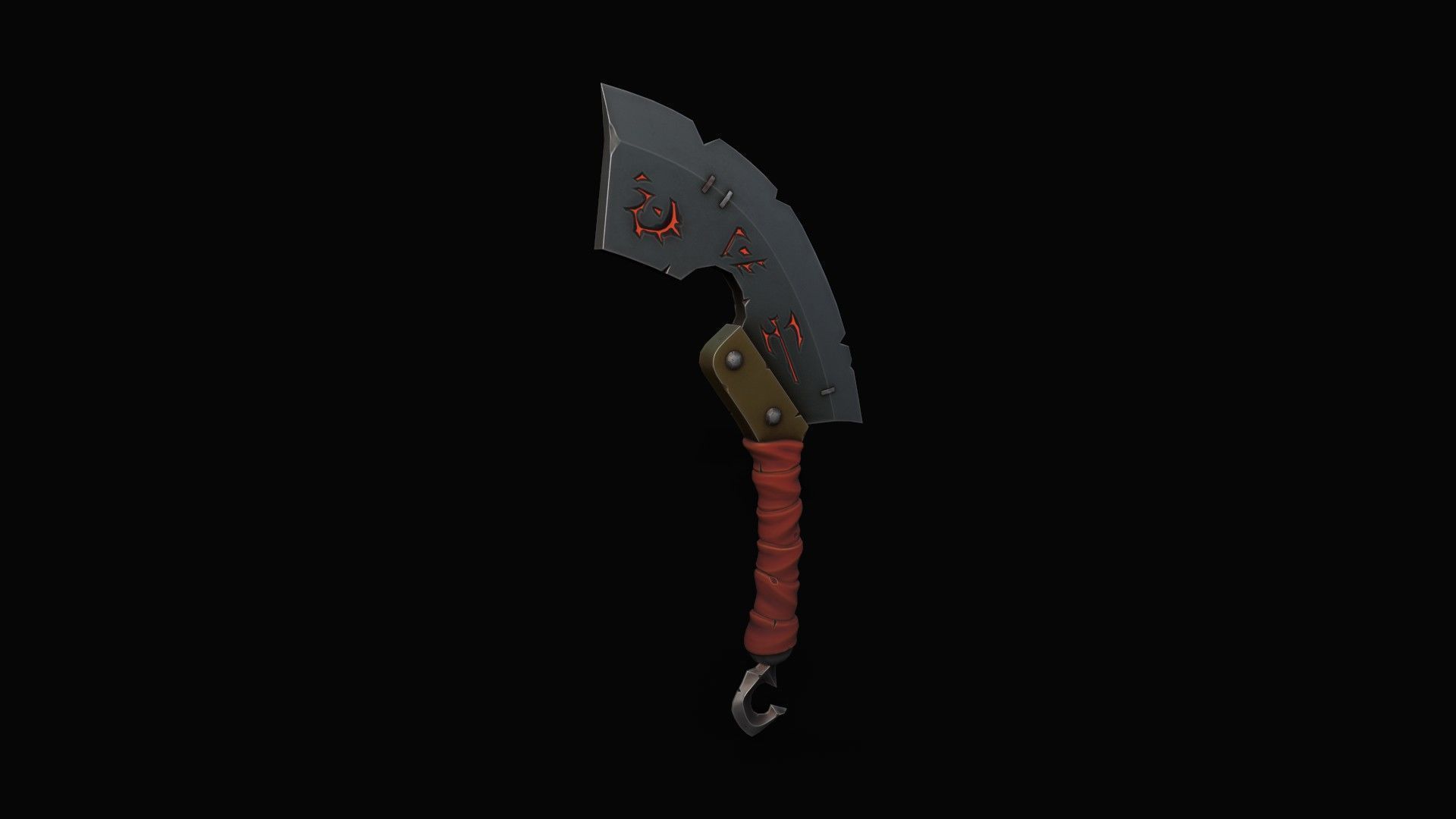 Cleaver-Knifes Low-poly 3D model_4
