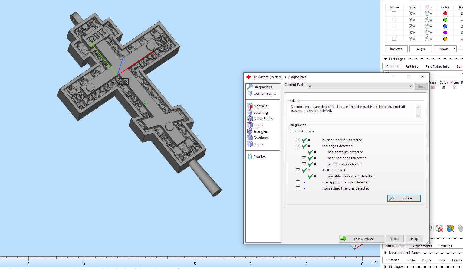 Cross pendant 1201 Orthodox 3D print model_12