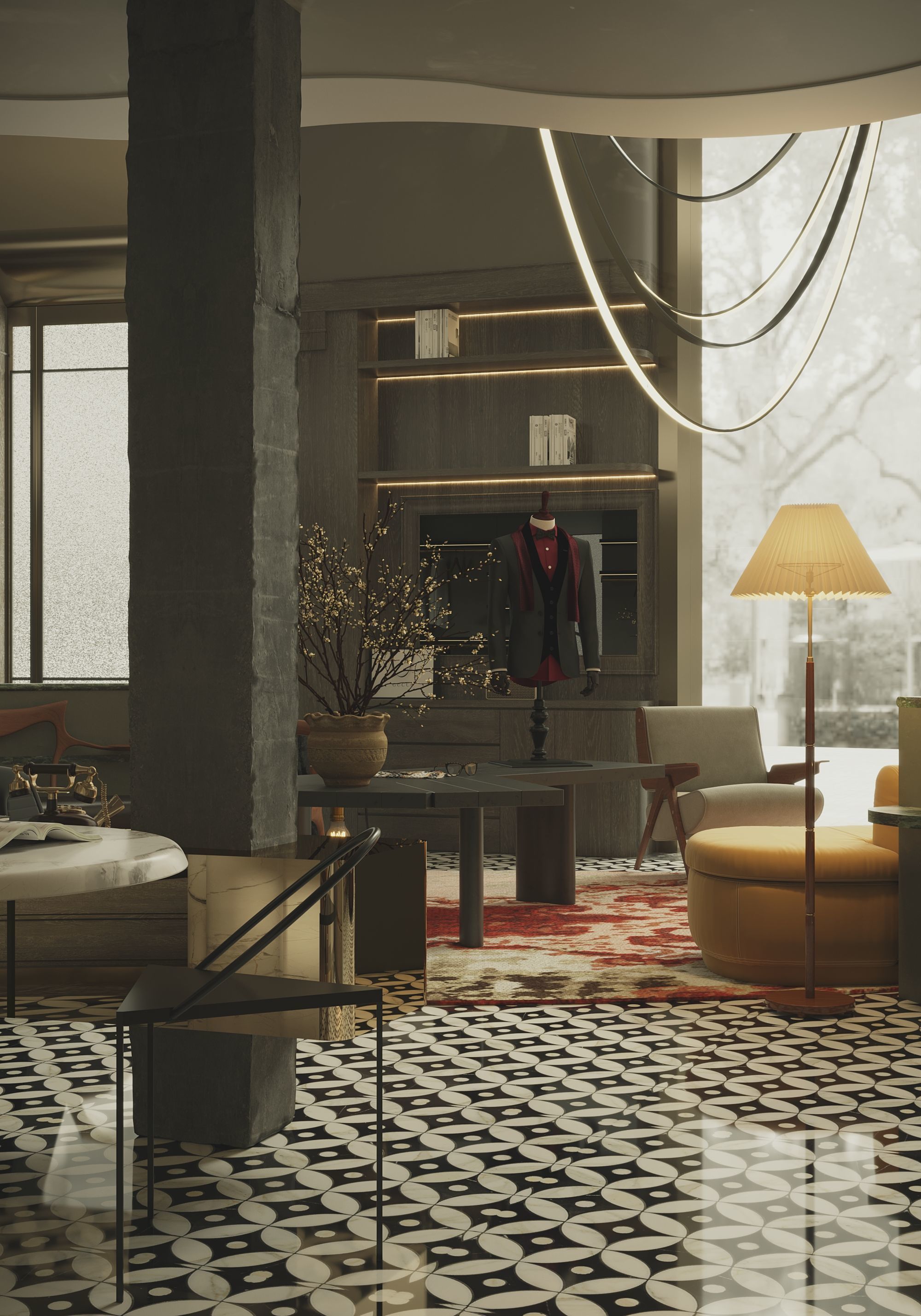 clothing store interior  3D model_6