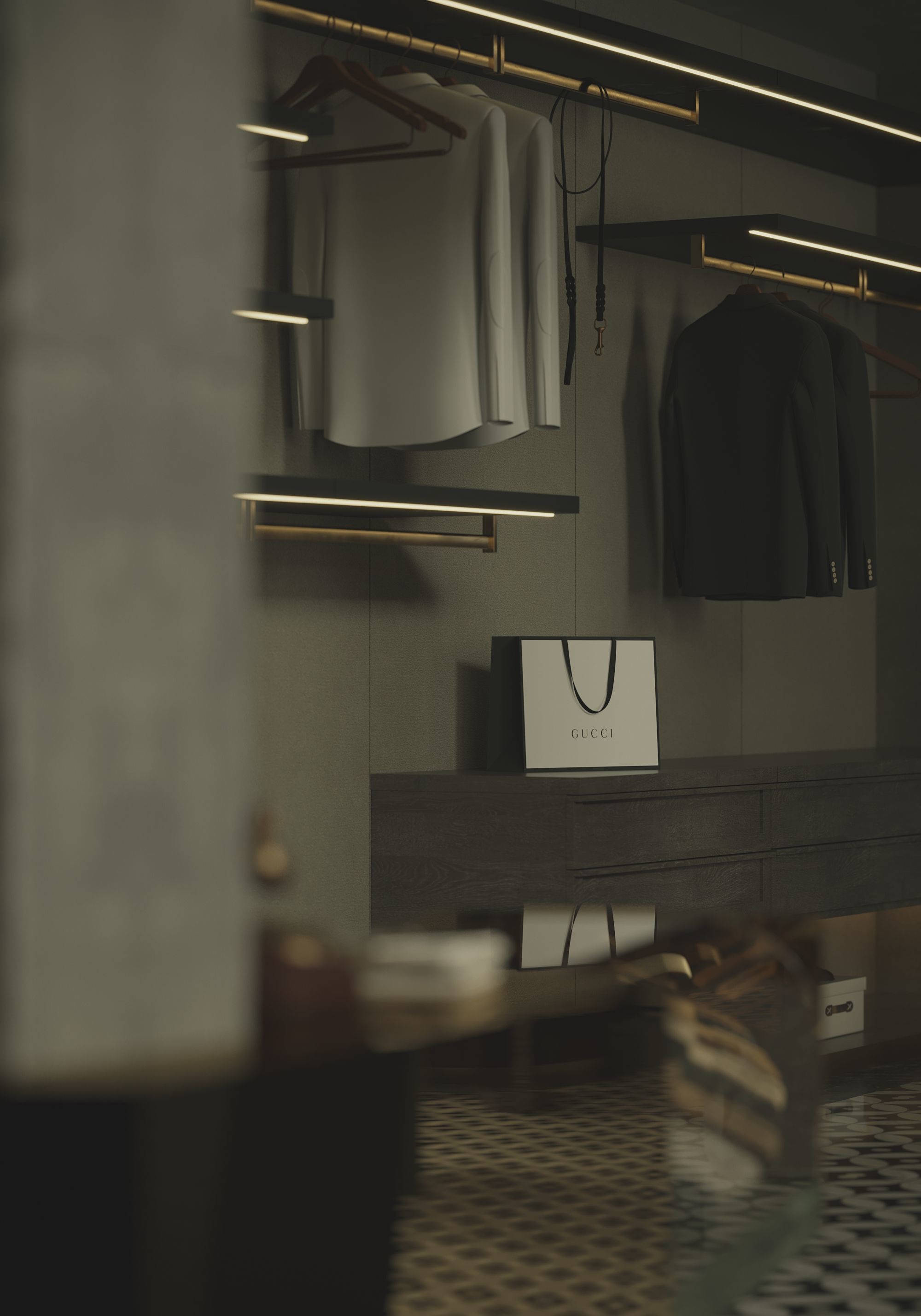 clothing store interior  3D model_15