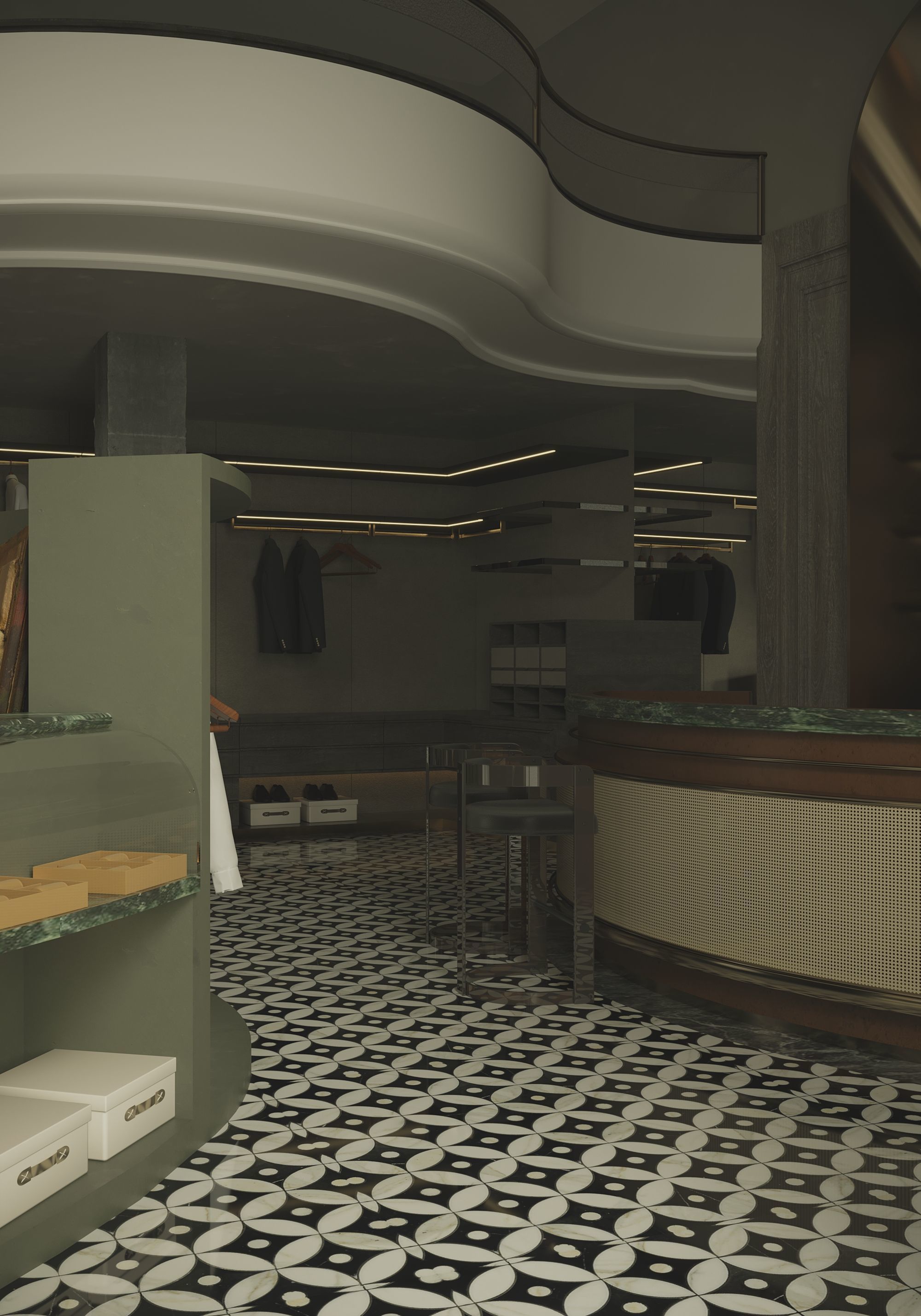 clothing store interior  3D model_13