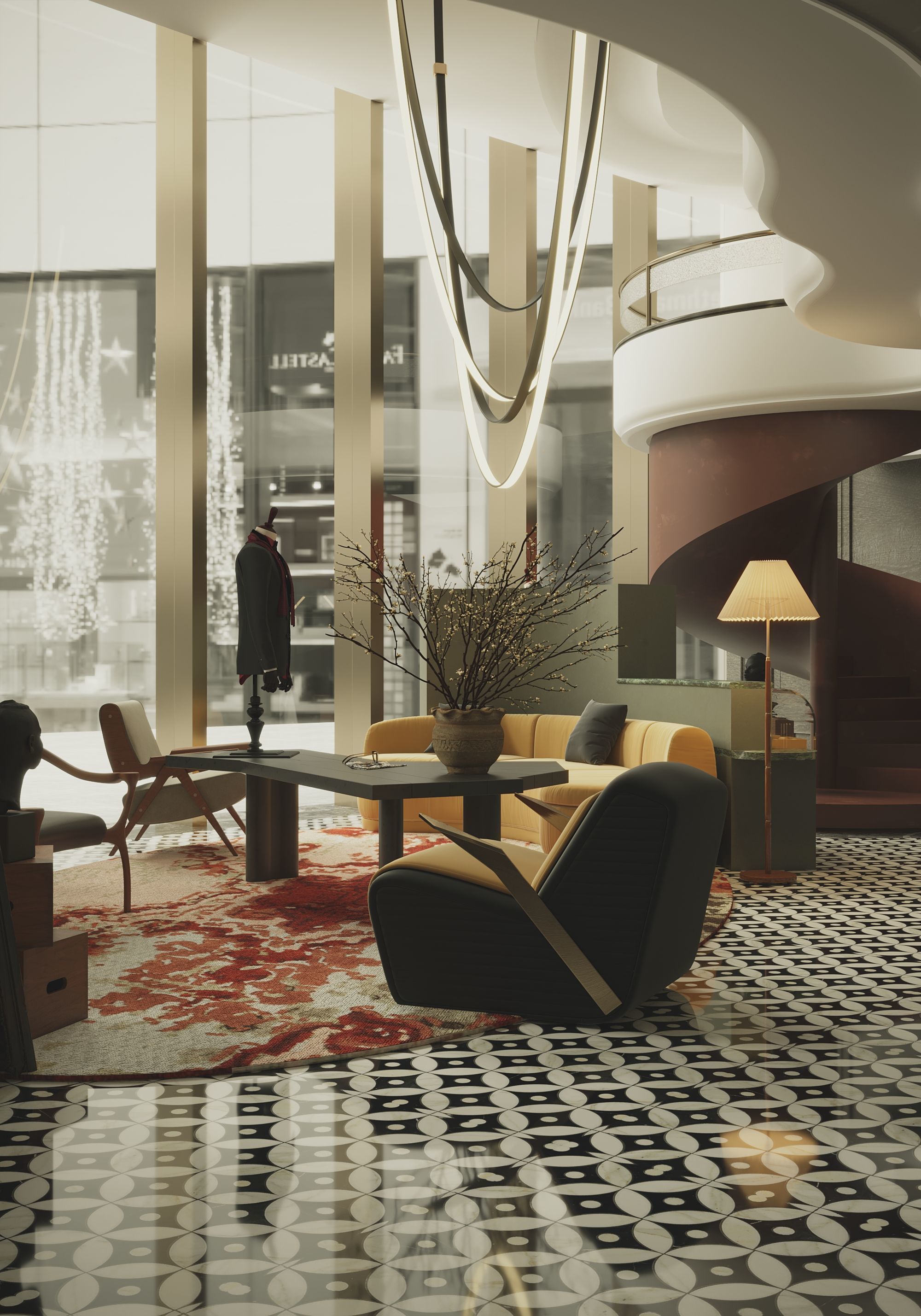 clothing store interior  3D model_11