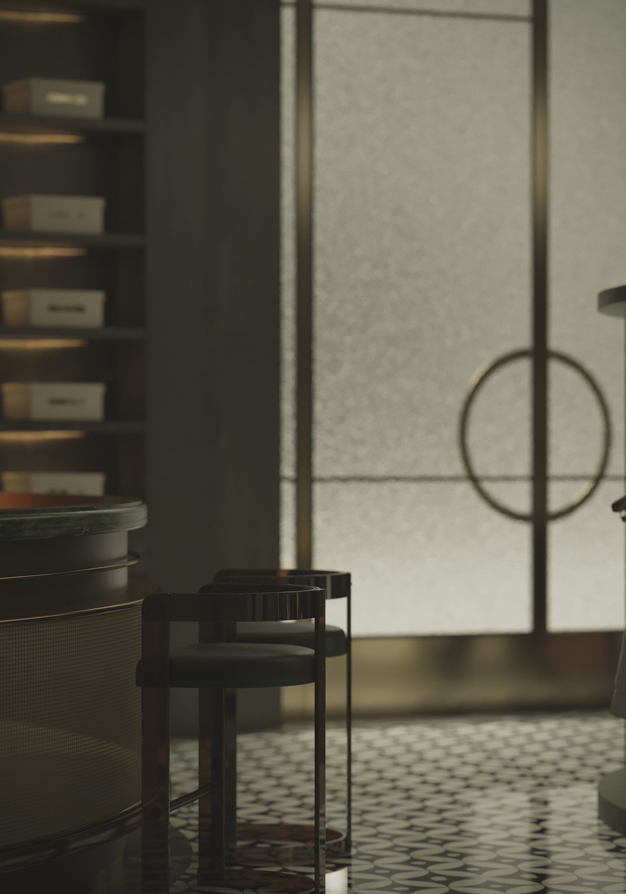 clothing store interior  3D model_4