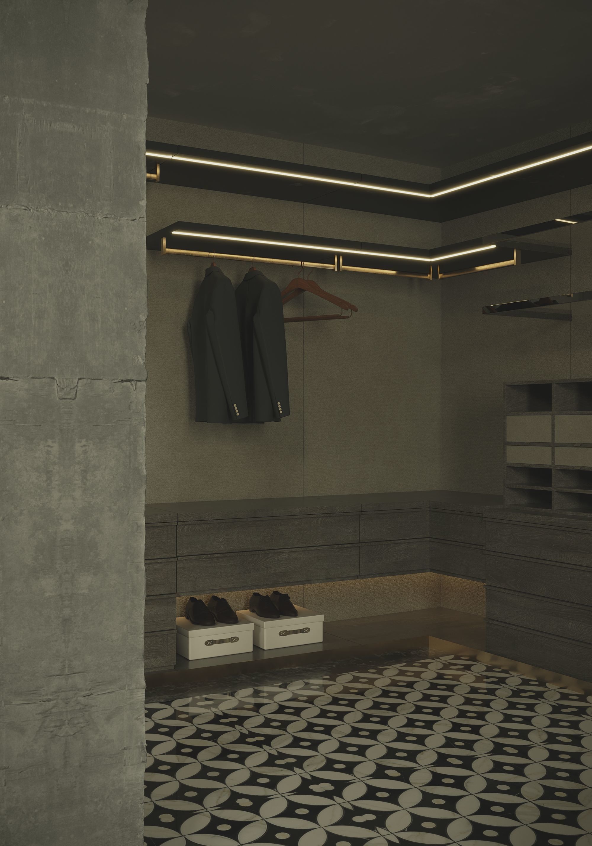 clothing store interior  3D model_16