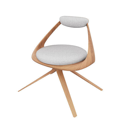 Lounge Chair Low-poly 3D model