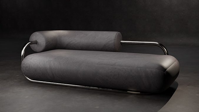 Rura Sofa Low-poly 3D model