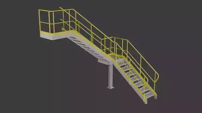 Staircase 001 3D Model