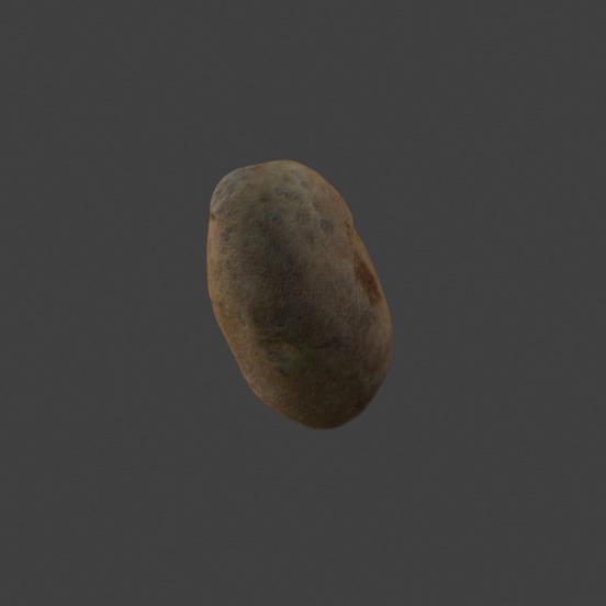 Potato  Low-poly 3D model_2