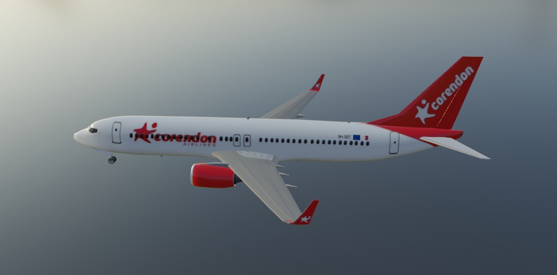 Corendon Boeing 737-800 low poly 3D Model Low-poly 3D model_10