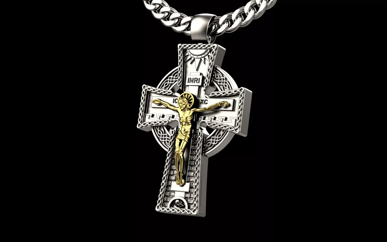 cross pendant 141224 orthodox 3D print model