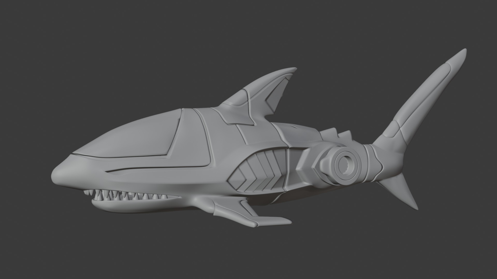 GAORANGER GAO SHARK 3D print model_1