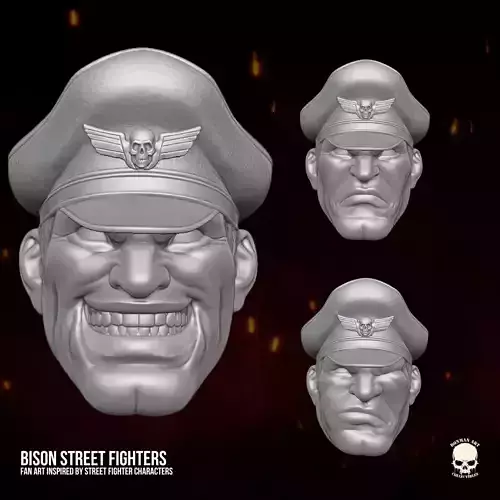 Bison Street Fighter fan art 3D printable for action figures
