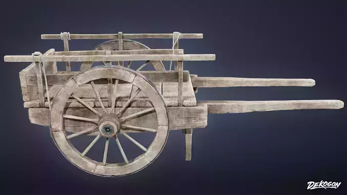 ANCIENT TEMPLE - Cart 01 - LOW POLY AND NANITE