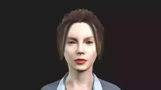 Beautiful Female Character Perfect for Games Animations