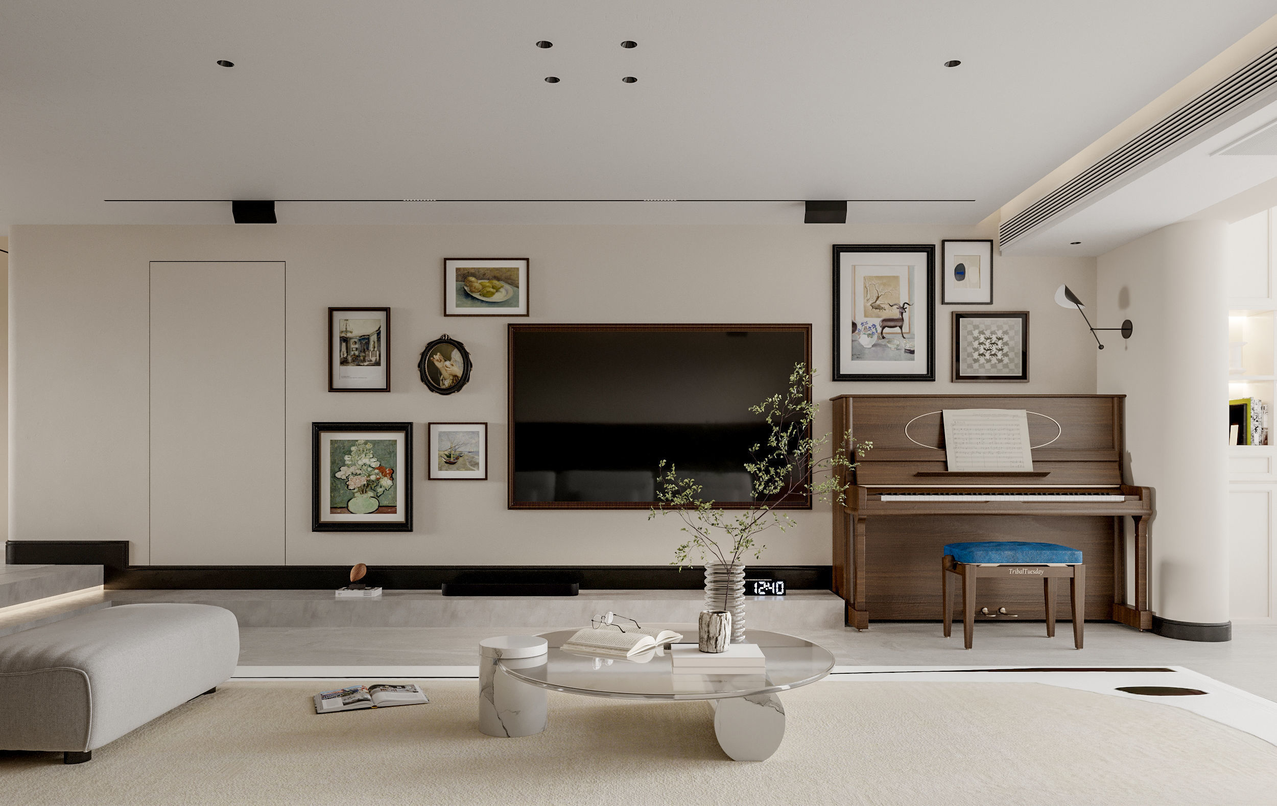 apartment interior scenes        3D model_8