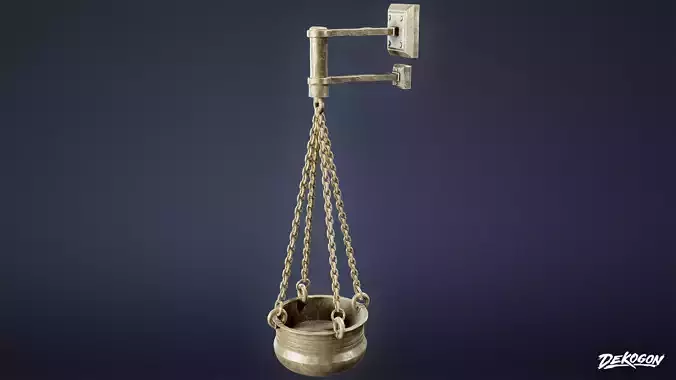 ANCIENT TEMPLE - Cauldrons 01 - LOW POLY