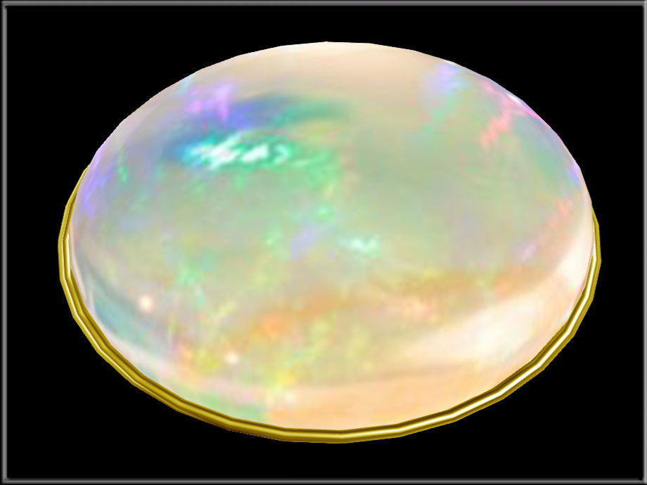 Rainbow Opal Low-poly 3D model_1