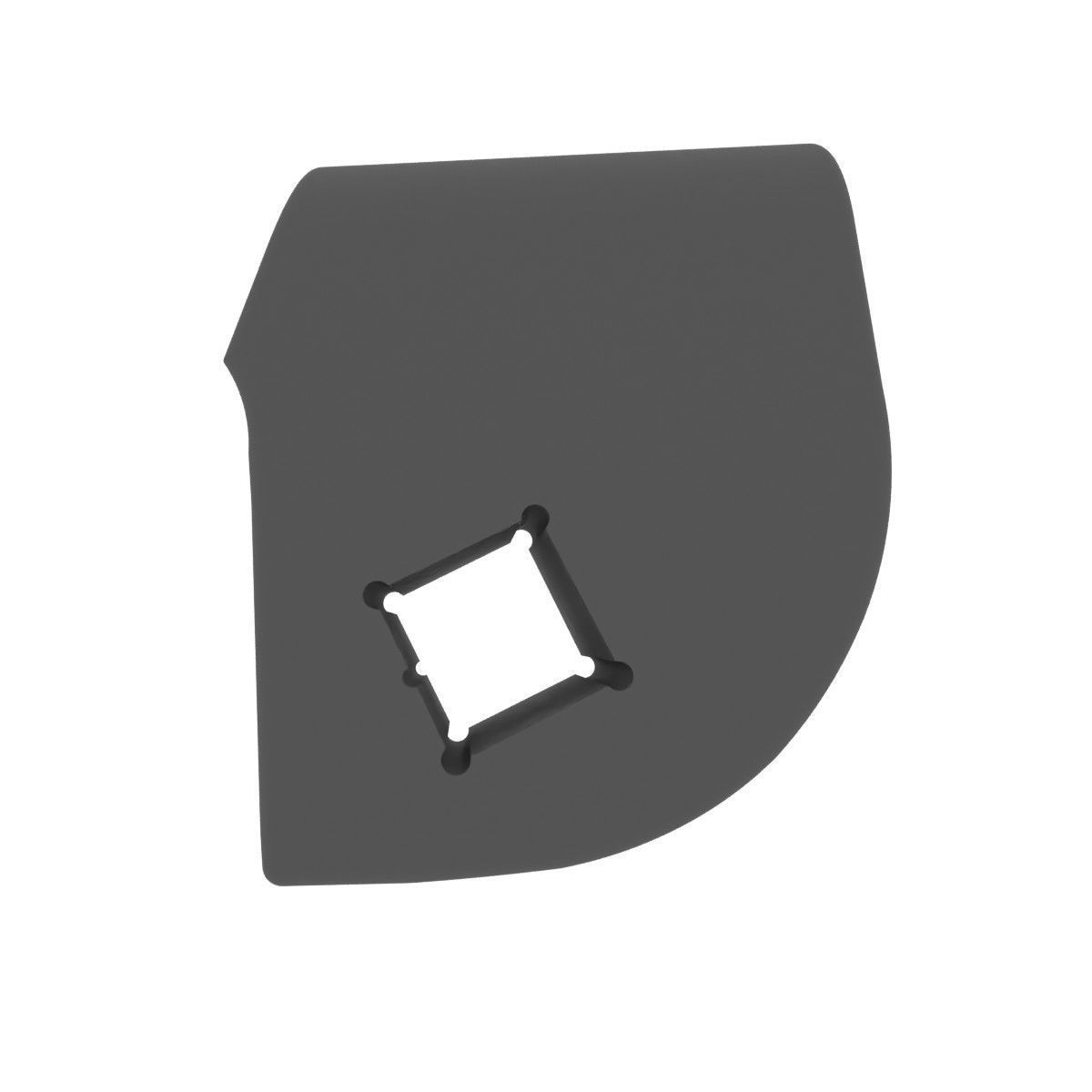 Hood opening handle Fiat 735410607 - REPAIR KIT 3D print model_6