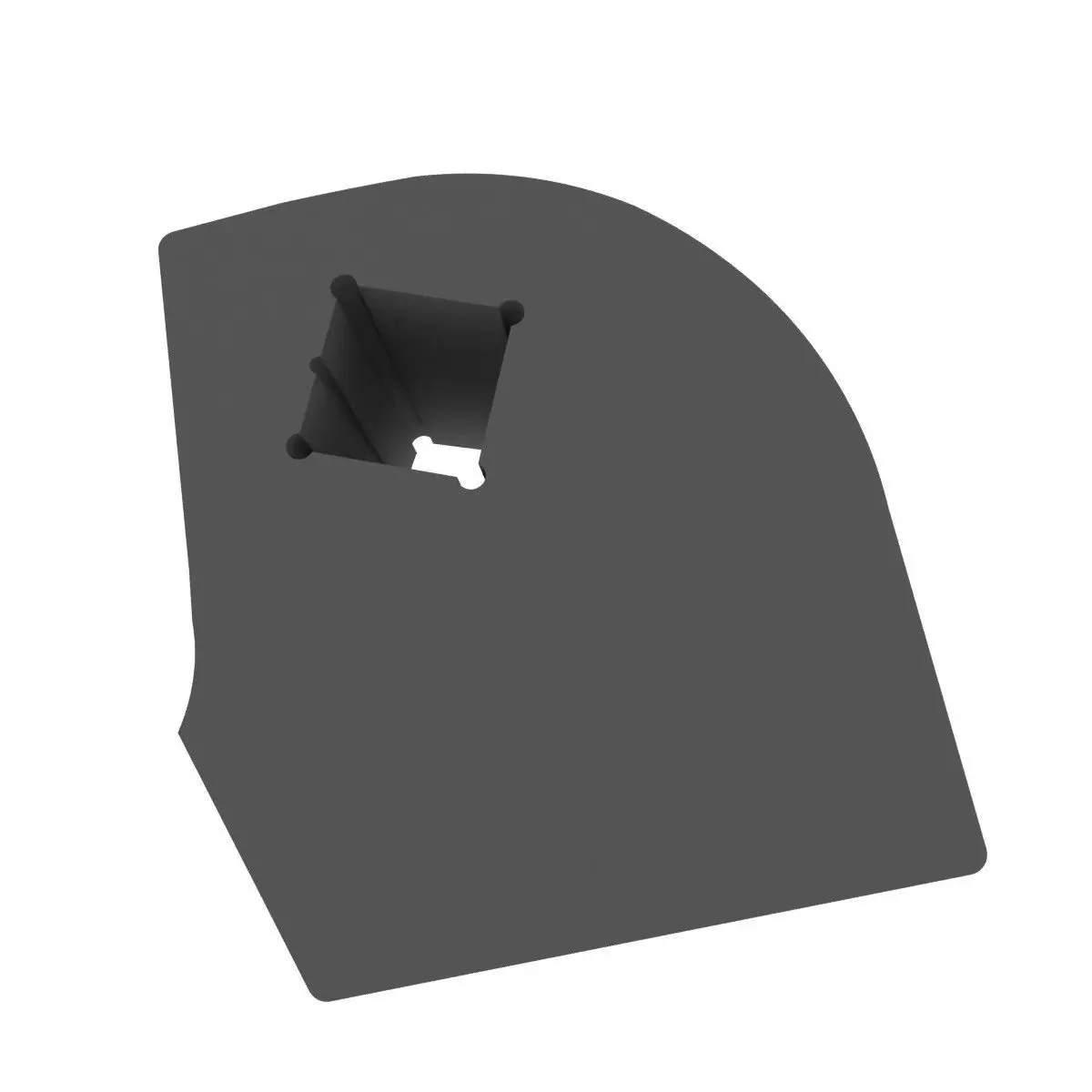 Hood opening handle Fiat 735410607 - REPAIR KIT 3D print model_0