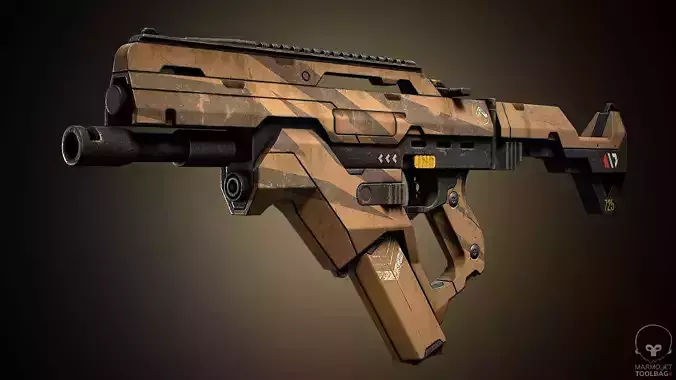 SMG Weapon 3D Model