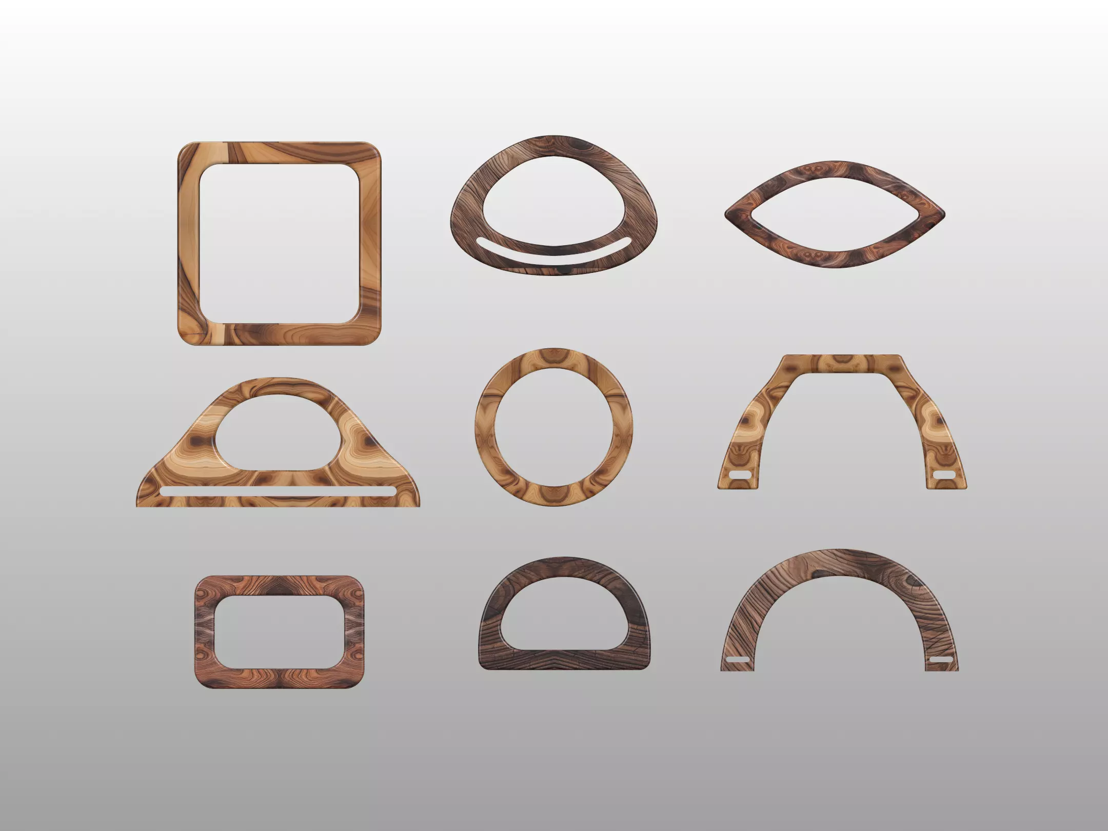 HandBag Purse Handle Bundle of 9 3D print model_0