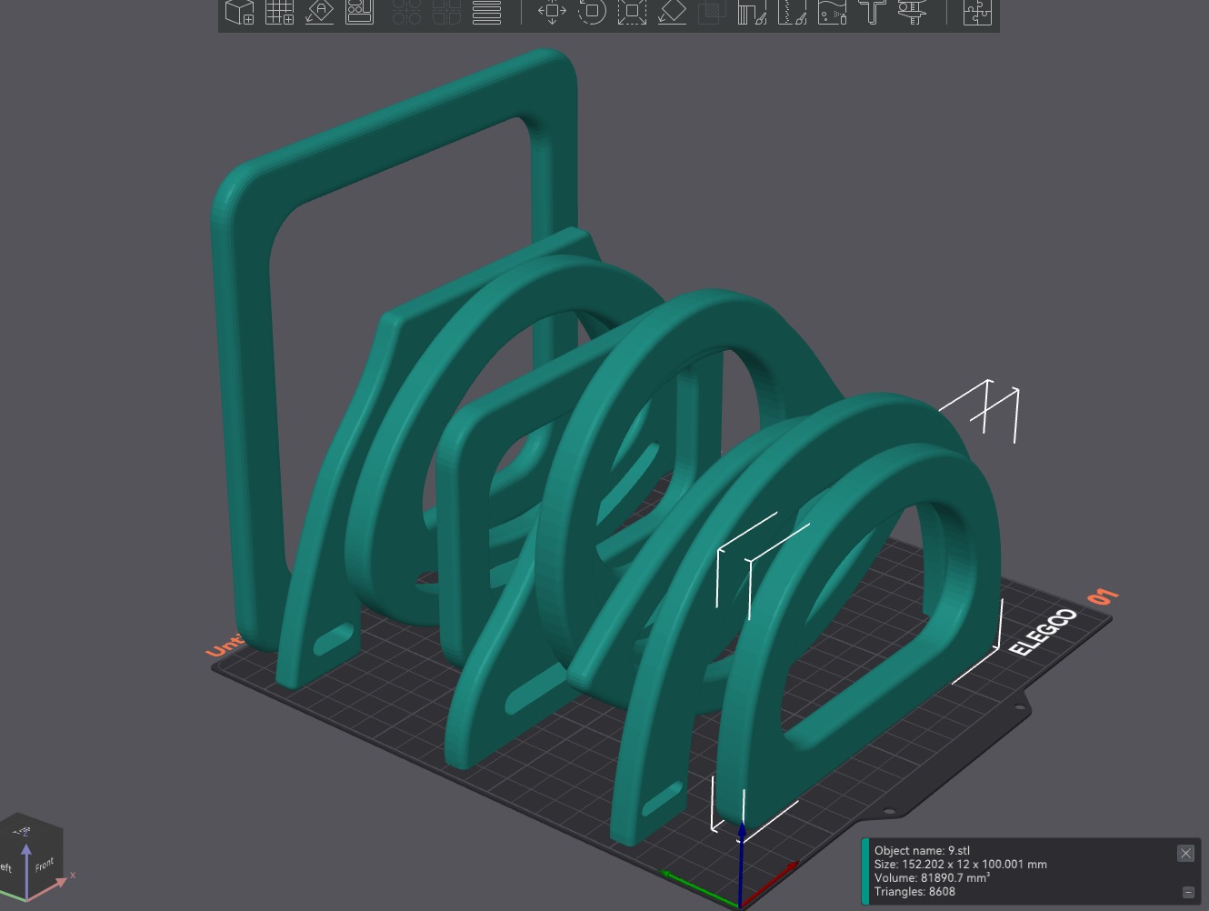 HandBag Purse Handle Bundle of 9 3D print model_10