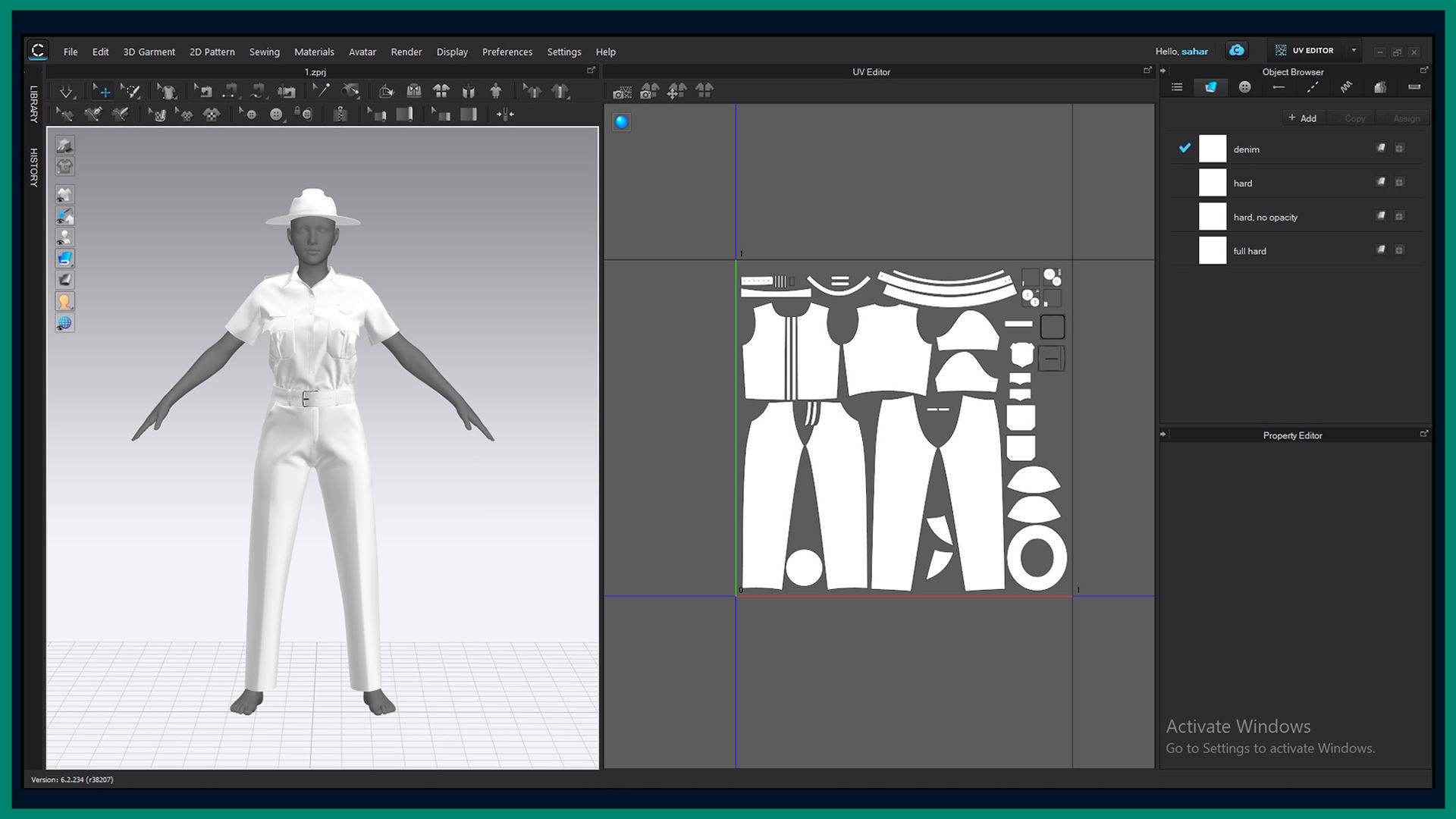 female ranger uniform with texture 3D model_5