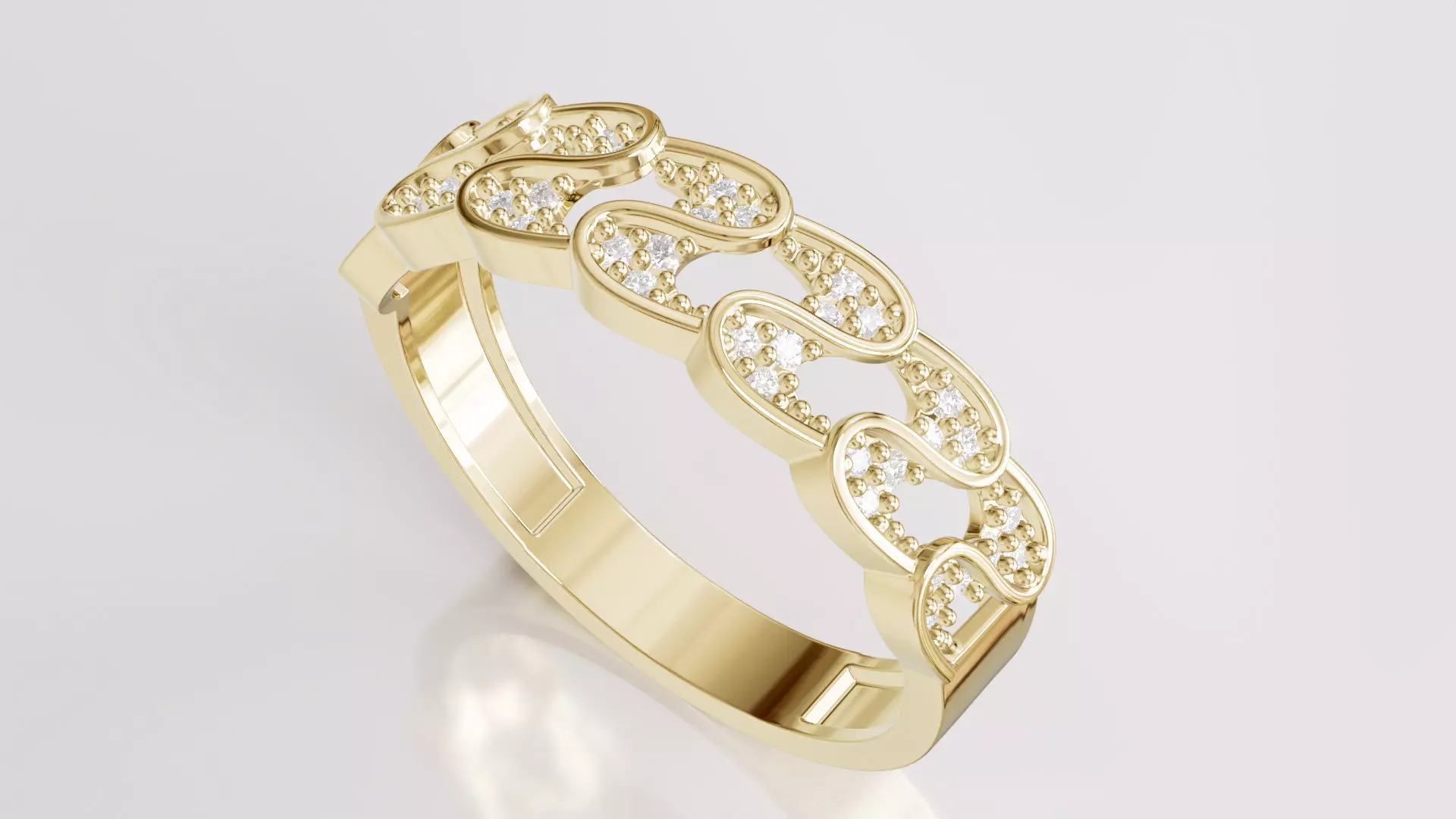 Jewelry Diamond Ring Model RG25 Free 3D print model