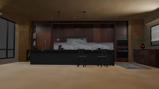 Modern Kitchen  3D model