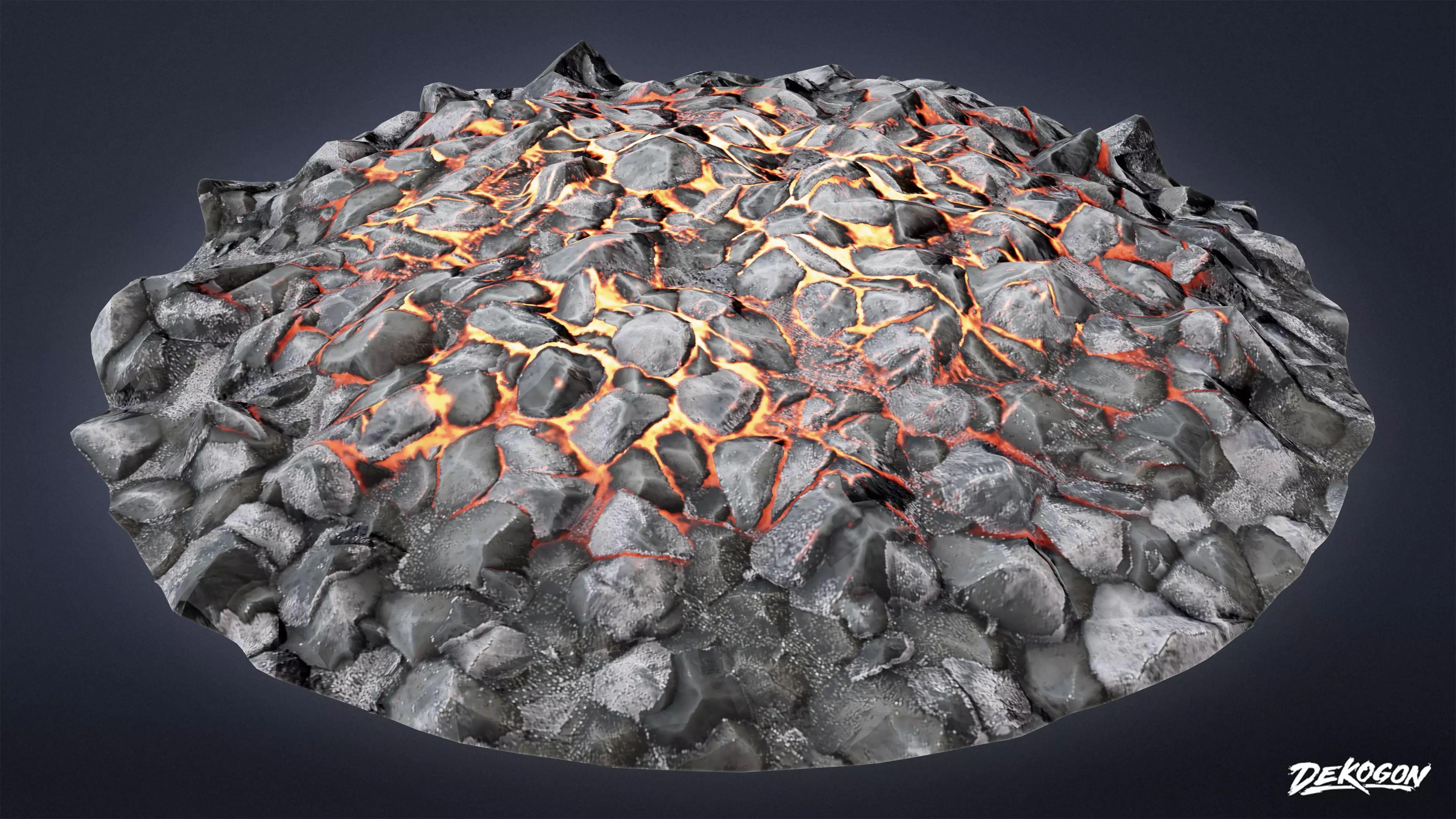 ANCIENT TEMPLE - Coal 01 - LOW POLY Low-poly 3D model