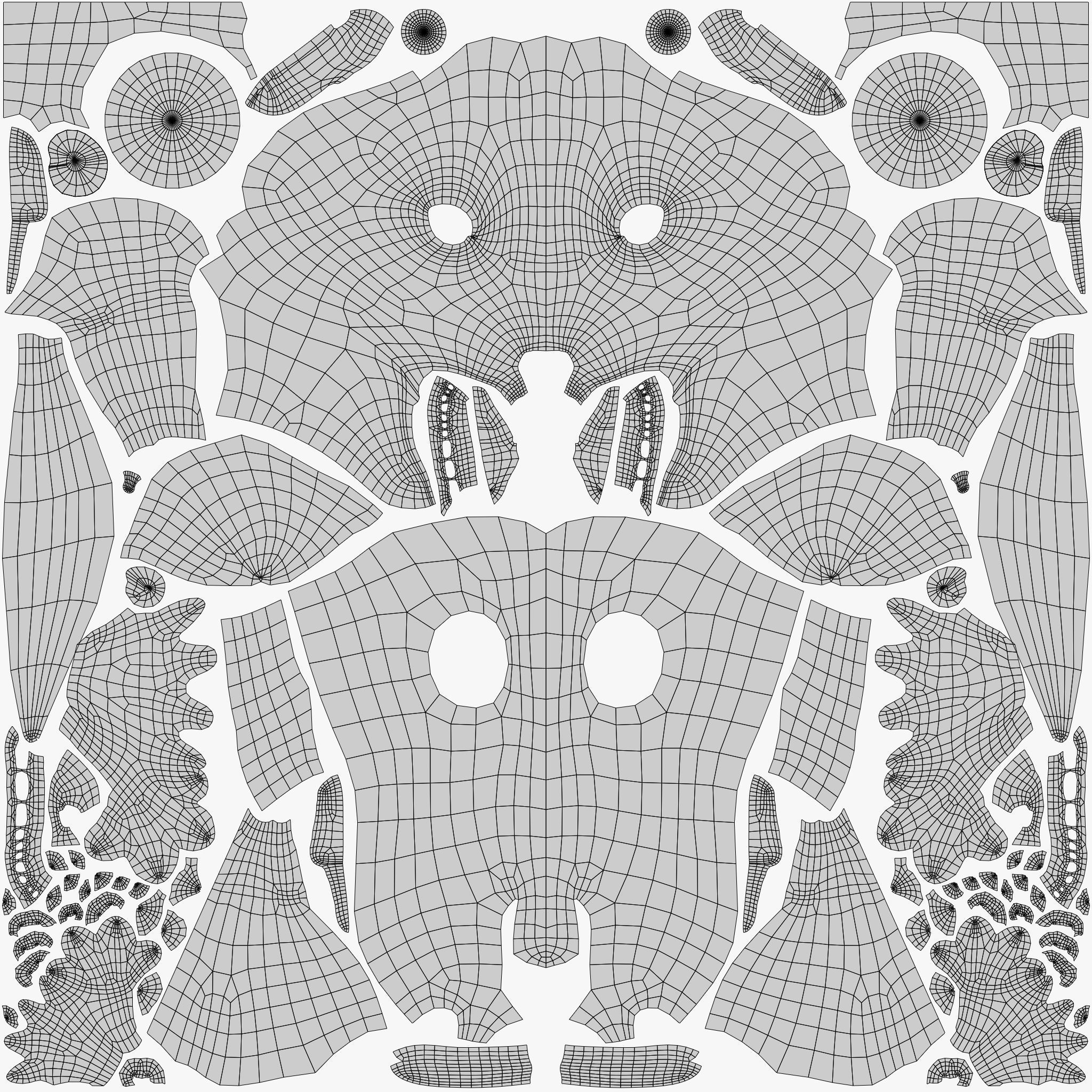 Cartoon Fox for blender Rigged Low-poly 3D model_9