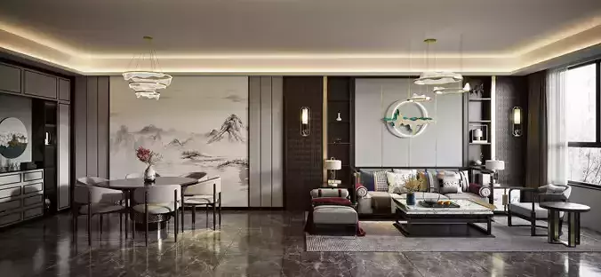 chinese apartment interior scenes    