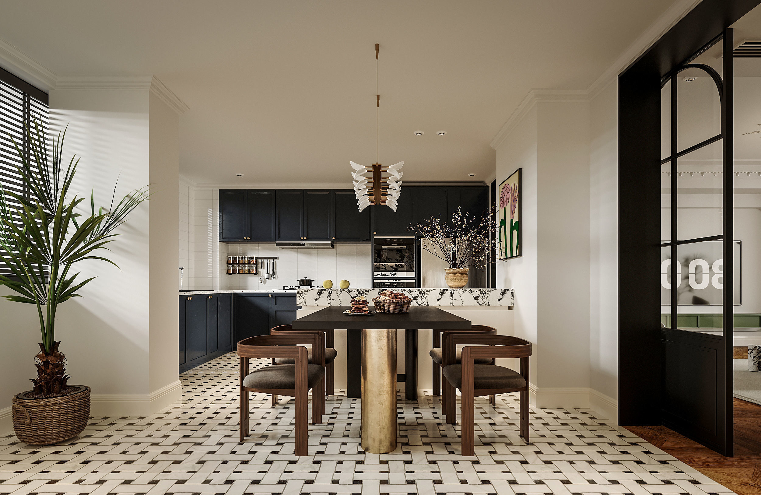 apartment interior scenes 3D model_3