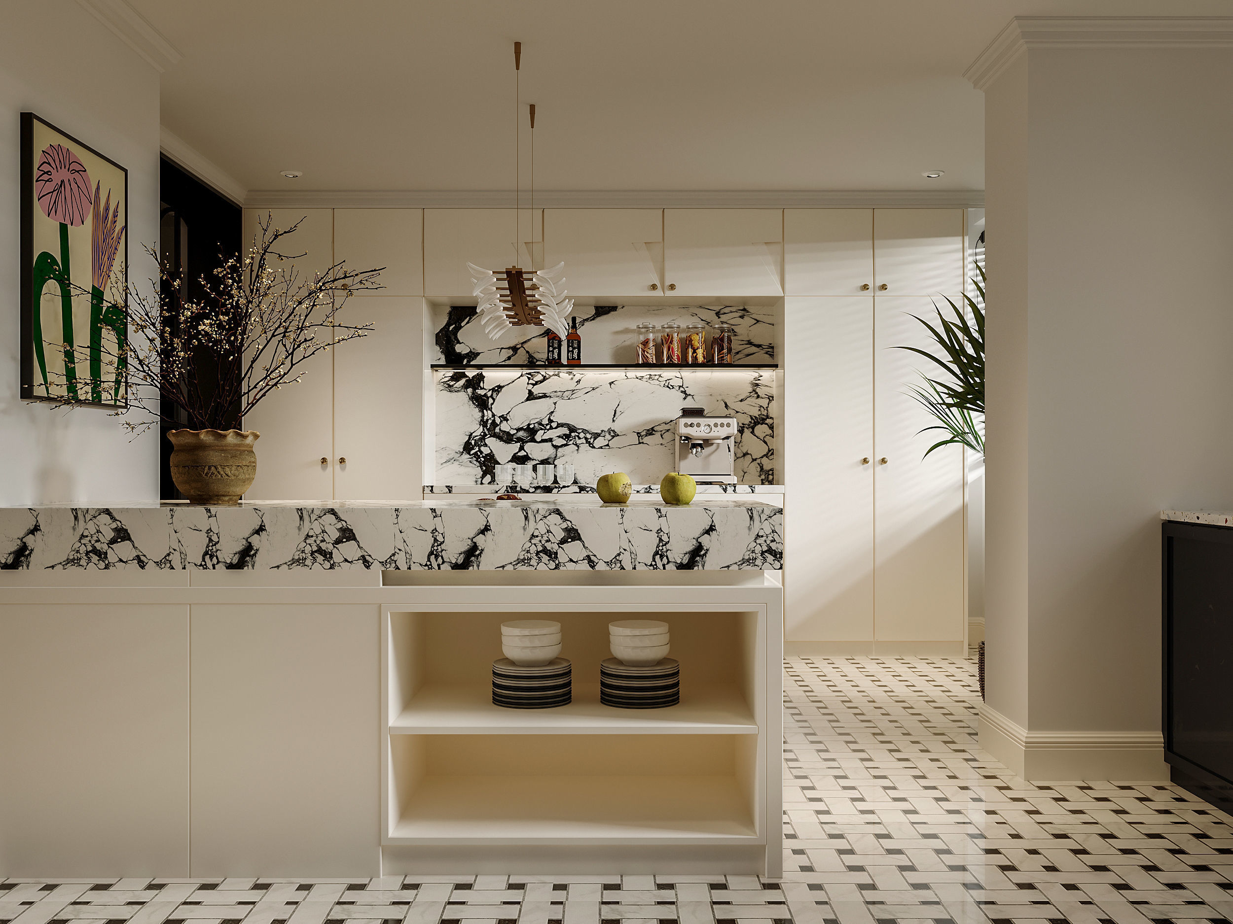 apartment interior scenes 3D model_2