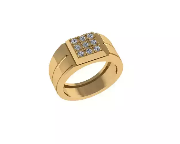 Man Diamond Ring