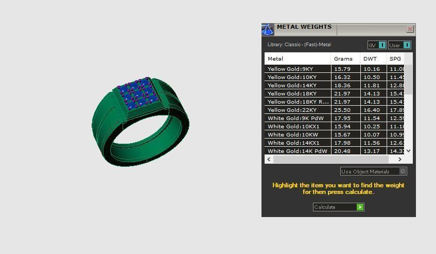 Man Diamond Ring 3D print model_4