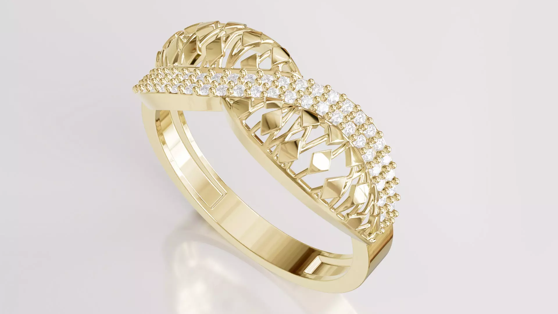 Jewelry Diamond Ring Model RG29 Free 3D print model