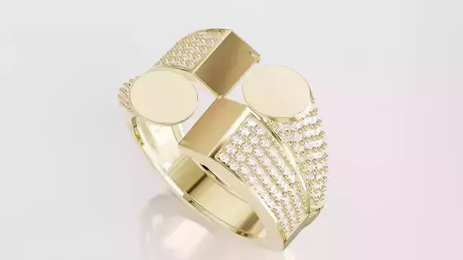 Jewelry Diamond Ring Model RG30 Free 3D print model